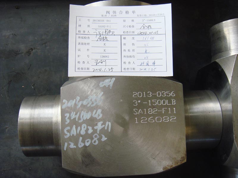 3 inchesFree forging valve body